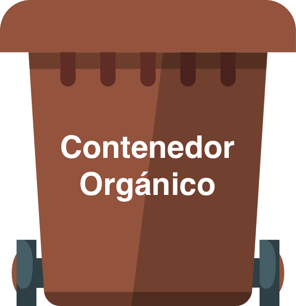 contenedor marrón